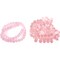 Pink Round Teardrop FP Chinese Crystal Beads 2 Strands